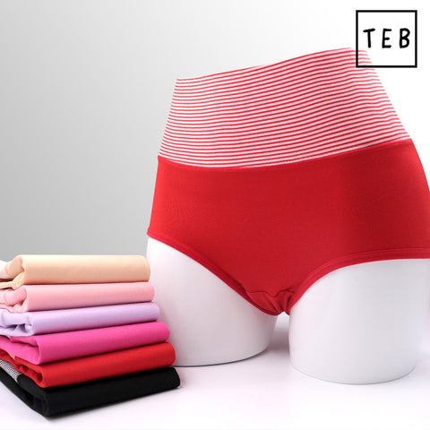 Women's New Cotton High Waist Stripes Panty | Multi-color