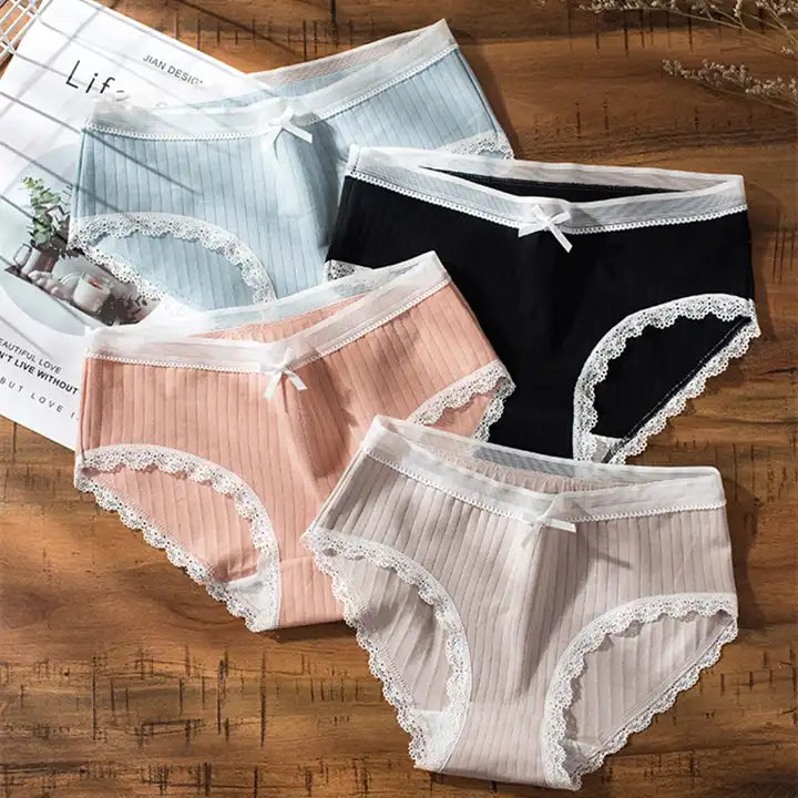 New Design Elastic Ladies Panties High Waist Sexy Panties - Multicolor –