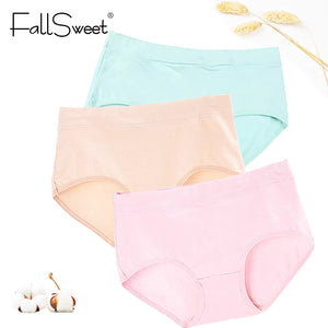 Middle Waist Comfortable Everyday Wear Cotton Panties - Multicolor