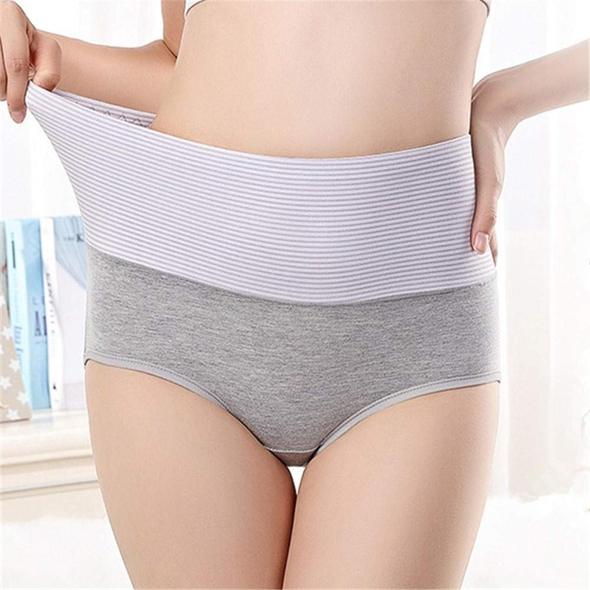 Women's New Cotton High Waist Stripes Panty | Multi-color | Pack of 3