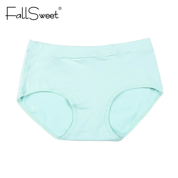 Middle Waist Comfortable Everyday Wear Cotton Panties - Multicolor