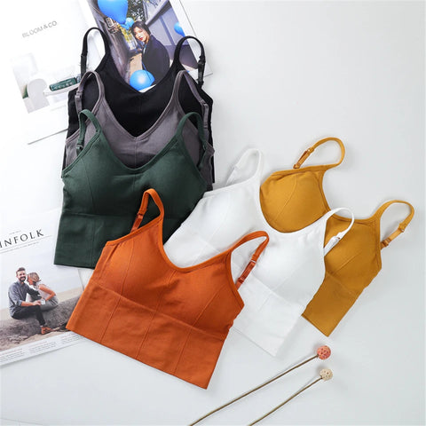 Women Bralette U-shaped Back Padded Bra