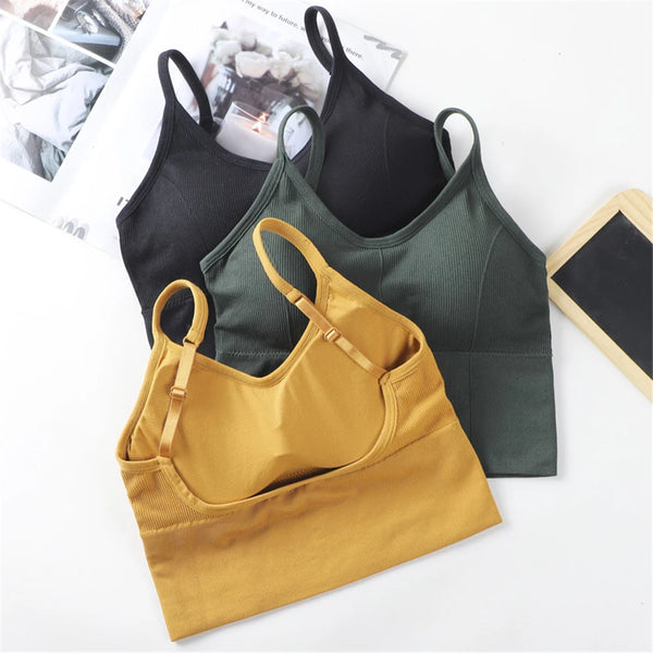 Women Bralette U-shaped Back Padded Bra