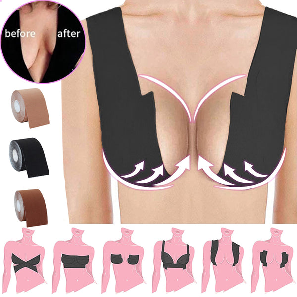 Boob Tape for Breasts Push-up Waterproof Sweat-proof Invisible Under Clothing Breast Lift boob Tape for Contour Lift & Fashion