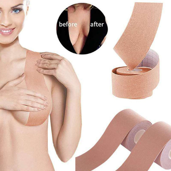 Boob Tape for Breasts Push-up Waterproof Sweat-proof Invisible Under Clothing Breast Lift boob Tape for Contour Lift & Fashion