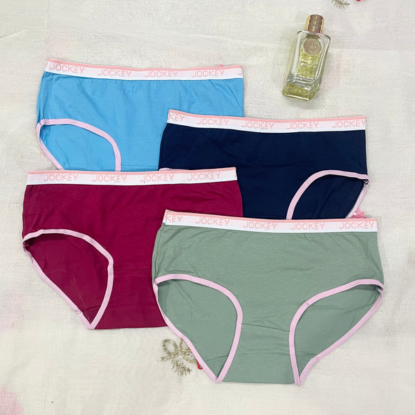 Women's JockeyFashion Plain Panties | Solid Colors | Multicolor