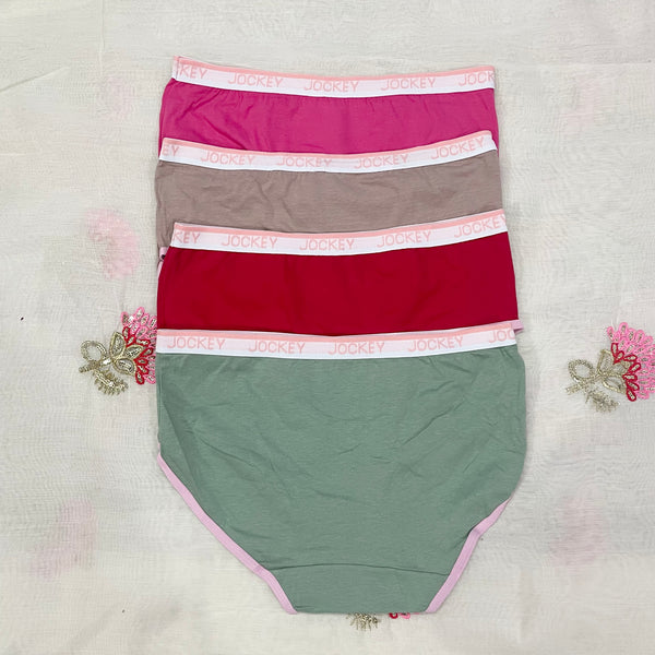 Women's JockeyFashion Plain Panties | Solid Colors | Multicolor