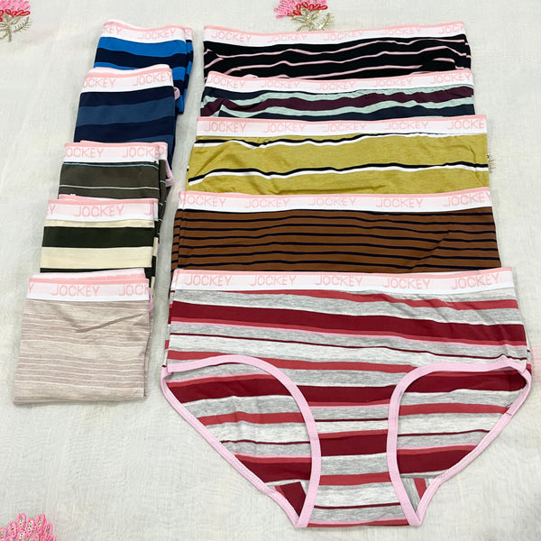 Women's JockeyFashion Stripes Panties | Solid Colors | Multicolor