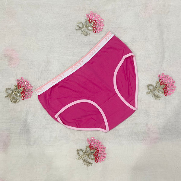 Women's JockeyFashion Plain Panties | Solid Colors | Multicolor