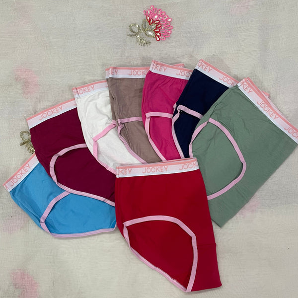 Women's JockeyFashion Plain Panties | Solid Colors | Multicolor